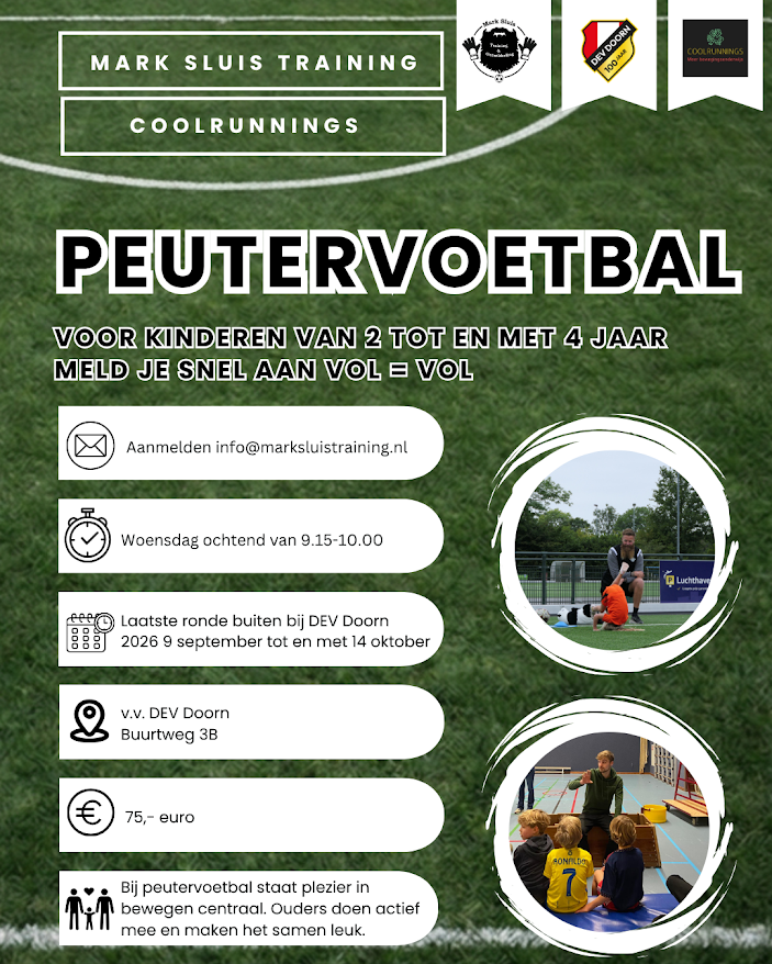Peutervoetbal start weer