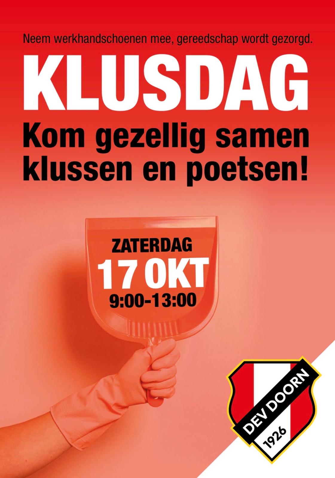 Klusdag 17 oktober