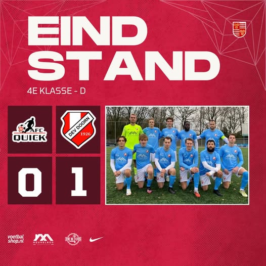 DEV Doorn 1 verslaat koploper in eigen huis